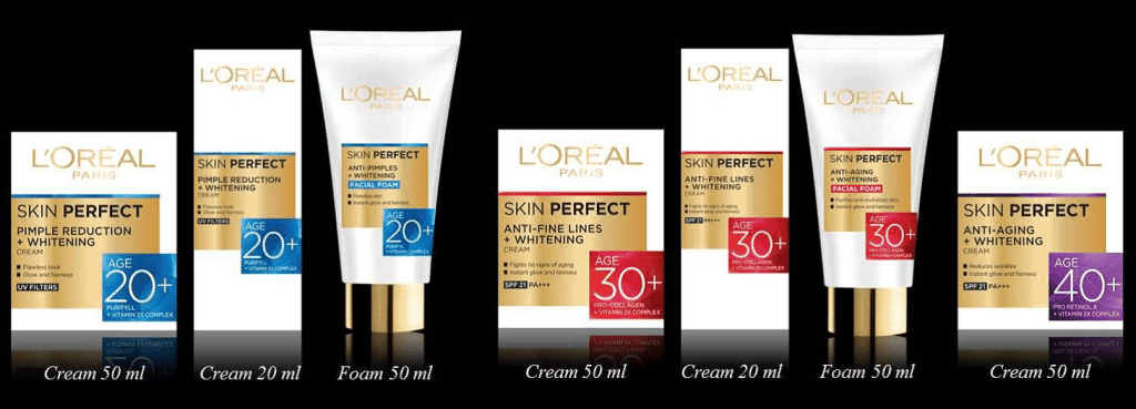 The complete Skin Perfect range at a glance