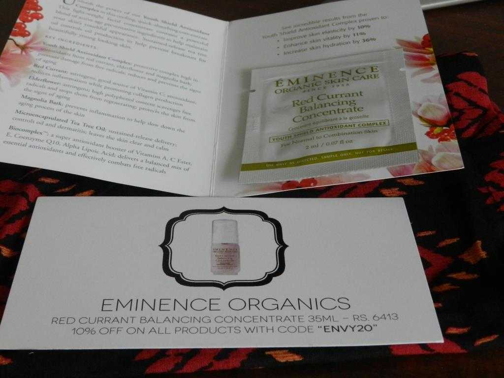  Eminence Organics Red Currant Balancing Concentrate