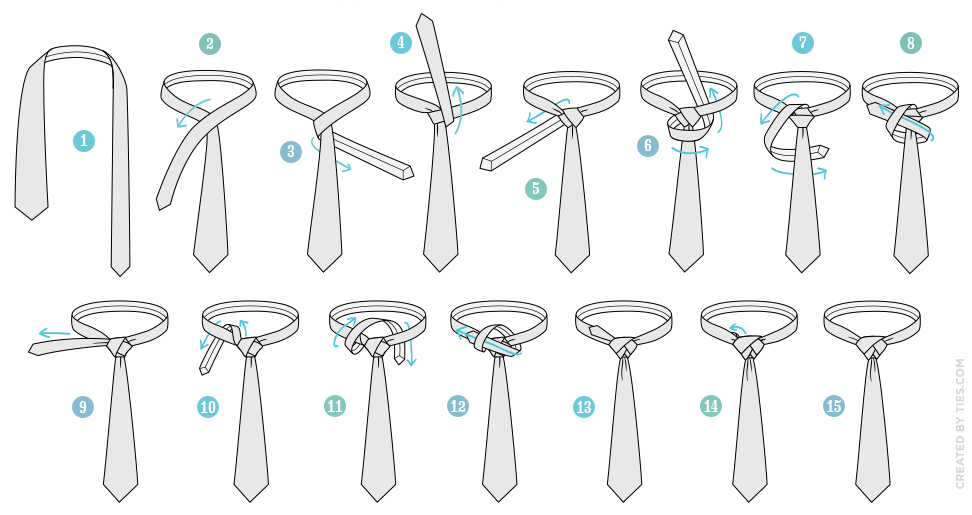 Steps to follow for an eldredge knot.