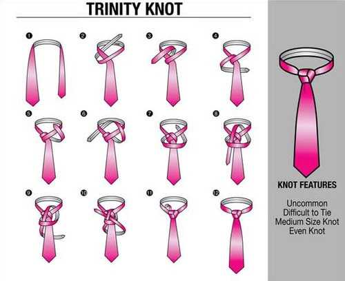 How to tie a trinity knot